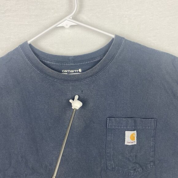 Carhartt Shirt Mens XL Tall Loose Fit Logo Pocket Short Sleeve Crewneck Casual - Picture 5 of 11